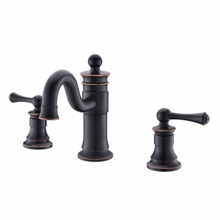 Смеситель для раковины двухвентильный Timo Adelia 6021/04F черный антик фото