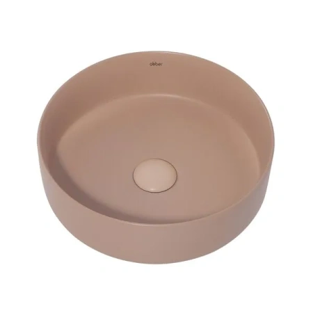 Накладная раковина Abber Bequem AC2108MBB 36x36 бежевая матовая фото