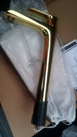 Высокий смеситель для раковины AltroBagno Costanza 010214Or фото