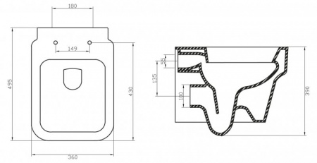 Унитаз подвесной BelBagno Janice BB124CH фото
