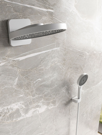 Душевая система скрытого монтажа Vincea Futura VSFW-2F12TMW белая матовая фото