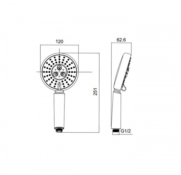 Душевая лейка Iddis Hand Shower 0503F00i18 фото