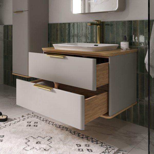 Тумба под накладную раковину EQUIL Desert 80 tpDSRT80.2Y-25 амарок фото