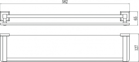 Полка стеклянная Savol 95 S-609591-1 60 см матовая фото