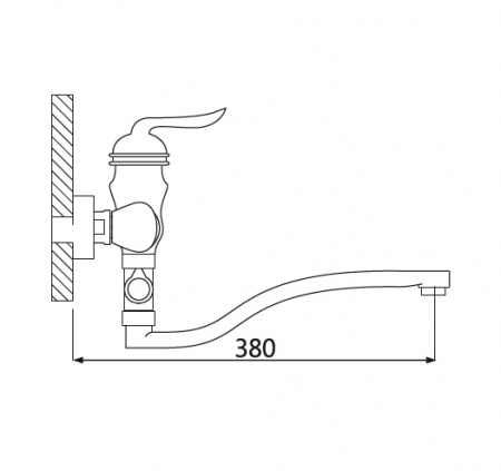 Смеситель для ванны с душем Oute T39 T3923 фото