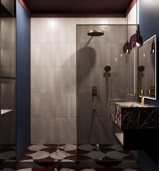 Душевая система скрытого монтажа Vincea Domus VSFW-5DM1BG брашированное золото фото