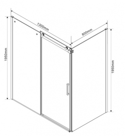 Душевой уголок Vincea Como VSR-1C8013CL 130x80 фото