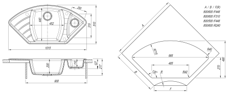 Кухонная мойка ГАБИ Dr. Gans 25.050.E1015 чёрный фото