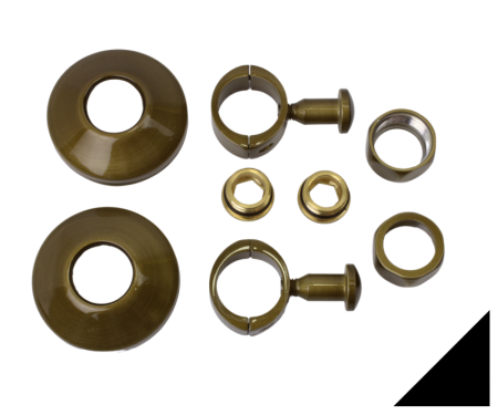 Водяной полотенцесушитель 1200х180 Лонг Черный Bronze de Luxe фото