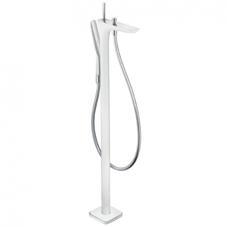 Однорычажный Смеситель для ванны с душем напольный Hansgrohe PuraVida 15473400 фото