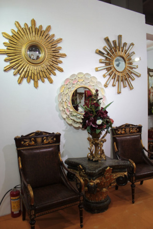 Зеркало солнце Art-Zerkalo New Solar Gold MH099DGL 103 см фото