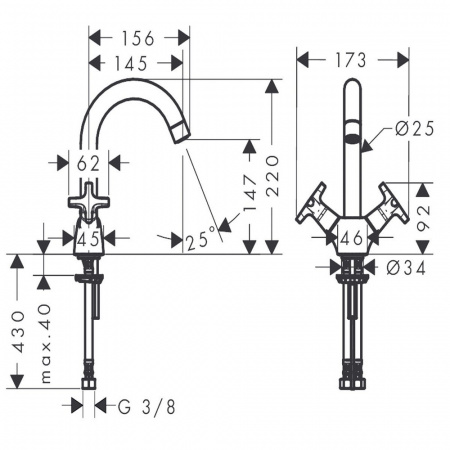 Смеситель для раковины Hansgrohe Logis 71270000 фото