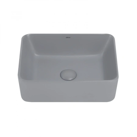 Накладная раковина Abber Rechteck AC2213MG 40x30 серая матовая фото