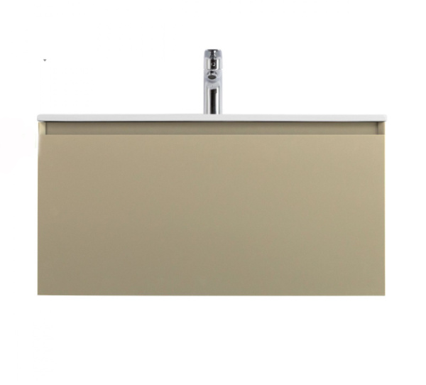 Тумба под раковину Art&Max Latina AM-Latina-800-1C-SO-BGM серо-бежева матовая фото