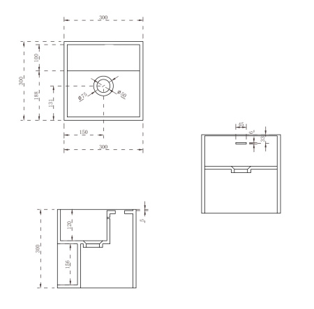 Раковина подвесная моноблок Abber Stein AS2639 белая матовая фото