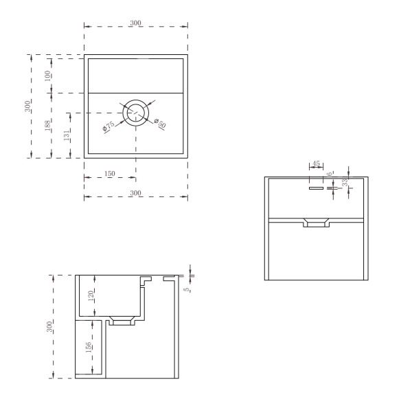 Раковина подвесная моноблок Abber Stein AS2639 белая матовая фото