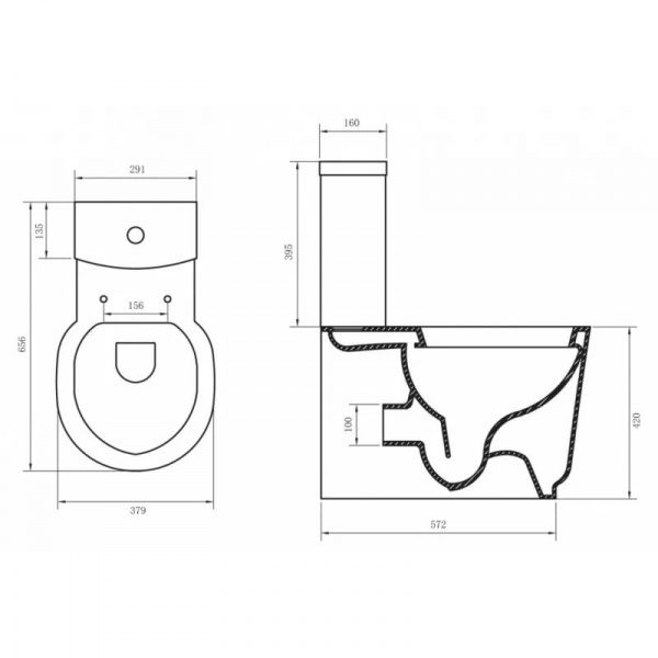 Унитаз-компакт BelBagno Sabrina BB122CP фото