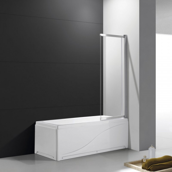 Шторка на ванну раздвижная Cezares Slider SLIDER-VF-11-100/150-C-Cr прозрачное стекло фото