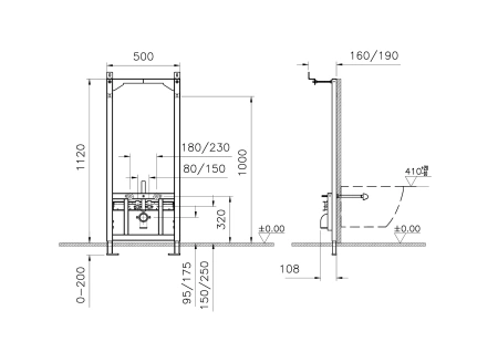 Инсталляция для биде VitrA Frame 880-5800 фото