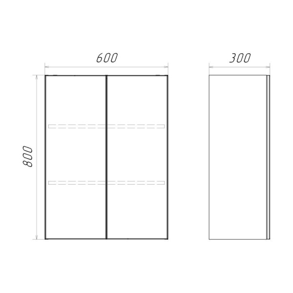 Подвесной шкаф Comforty 00-00017834 60 см, белый глянец фото
