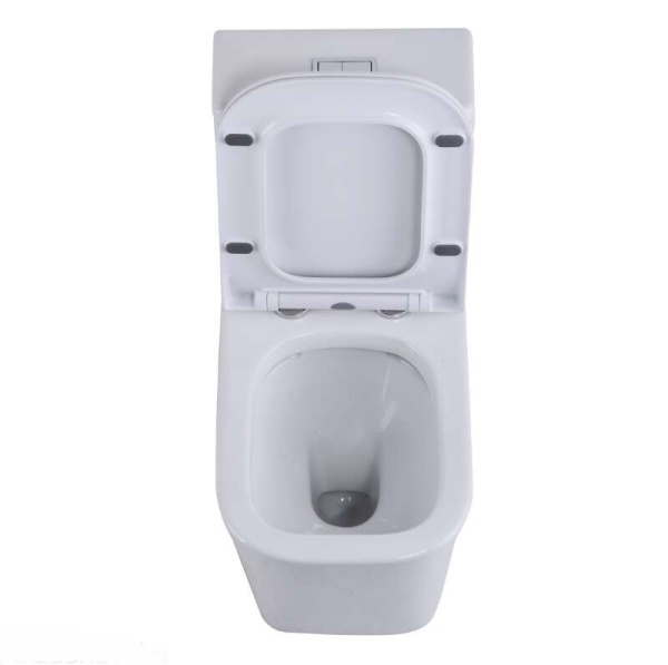 Унитаз напольный безободковый SantiLine SL-5024 с сиденьем фото