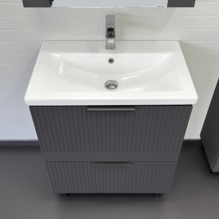 Тумба с раковиной Comforty Лима 70Н2 00-00019179 антрацит фото