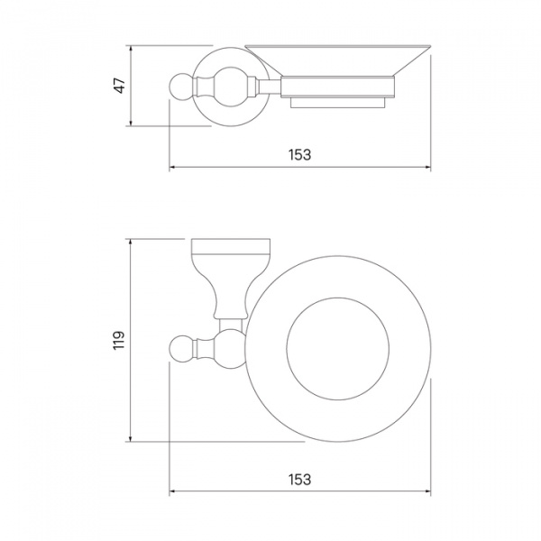 Мыльница настенная Iddis Retro RETSSG0i42 фото