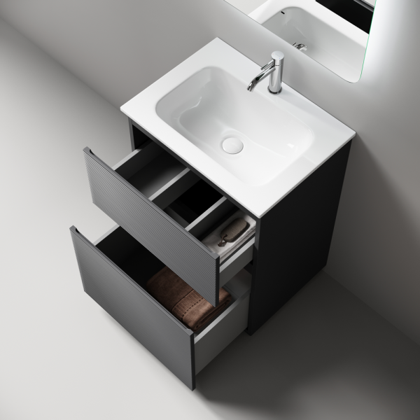 Тумба под раковину Sancos Folk Floor FL60FGS Grey soft фото