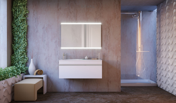 Зеркало Raval Hotte 100 Hot.02.100/W фото