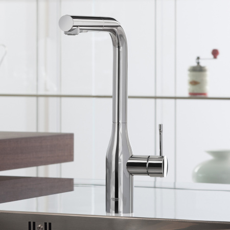 Смеситель для кухни Grohe Essence New 30270000 с выдвижным изливом фото