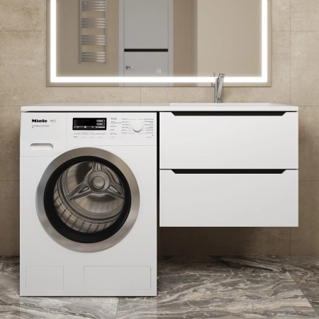 Тумба под стиральную машину Uperwood Tanos 120 291020261 белая/графит фото