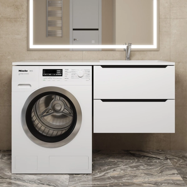 Тумба под стиральную машину Uperwood Tanos 120 291020261 белая/графит фото