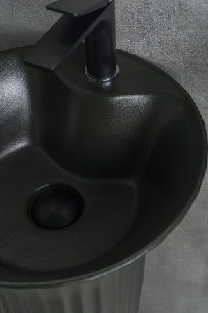 Напольная раковина Gid Nb132bg черный графит фото