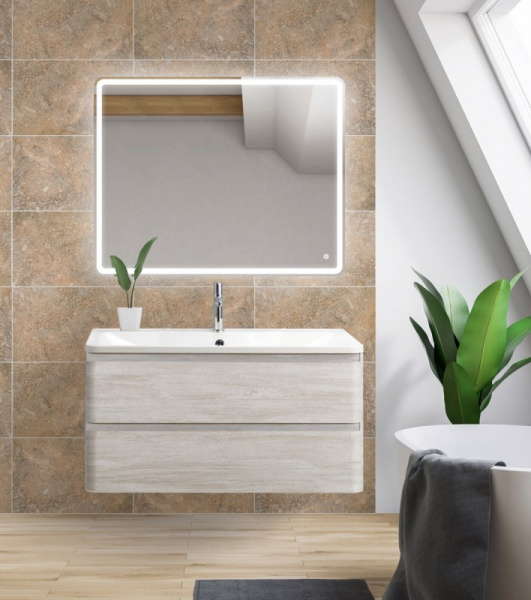 Тумба под раковину BelBagno Albano ALBANO-1000-2C-SO-RVB 100 см Rovere Vintage Bianco фото