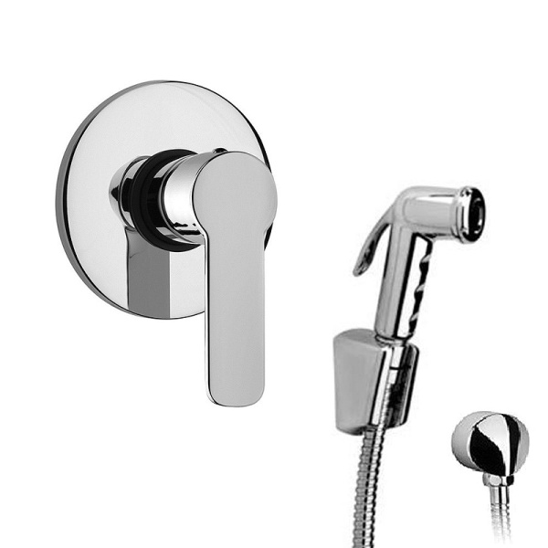 Комплект унитаза компакт с гигиеническим душем Sanitana Glam NC111661arona с бачком и сиденьем Микролифт фото