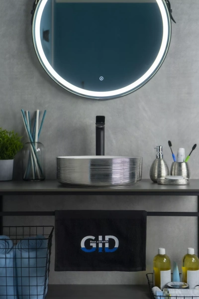 Накладная раковина GID Luxe Line D1357h131 36х36 фото