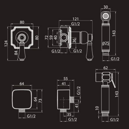 Гигиенический душ со смесителем Elghansa Terrakotta 34C0786 (Set-59) фото