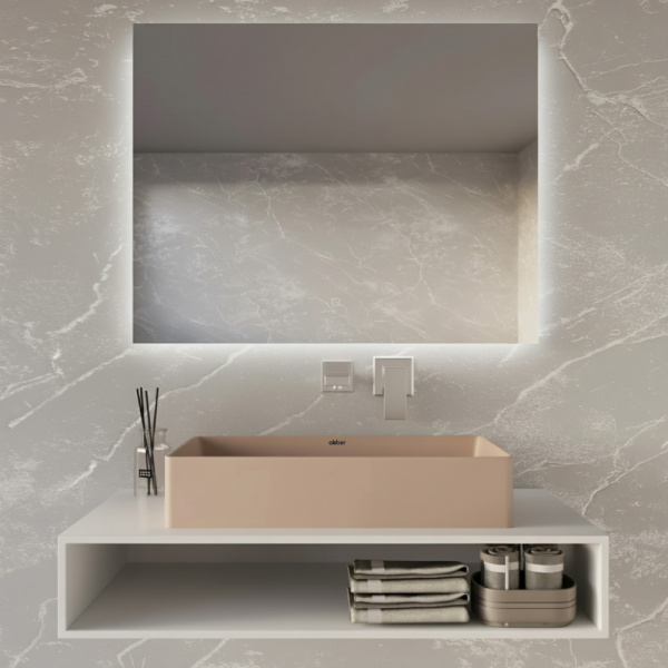 Накладная раковина Abber Rechteck Rechteck AC2220MK 60x36 хаки матовая фото