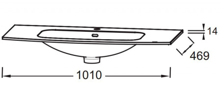 Раковина Jacob Delafon Nona EB1885RU-DE4 100 см матовый серый фото