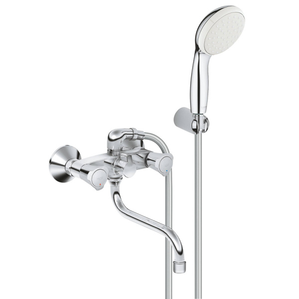 Смеситель для ванны с душем Grohe Costa L 2679010A с душевым гарнитуром фото