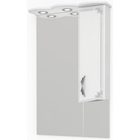 Зеркало-шкаф Kaksa Классик-Д 004075 65 см серебро фото