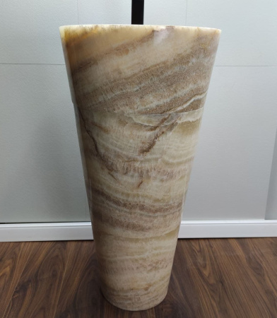 Раковина напольная из оникса Yellow ON-01355 (45*45*90) фото