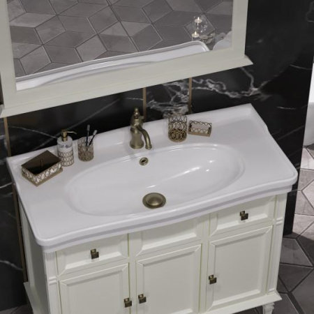 Тумба под раковину Opadiris Кантара 105 00-00003690 слоновая кость фото