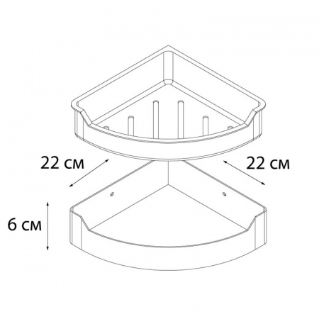 Полка угловая Fixsen Hotel FX-31003D фото