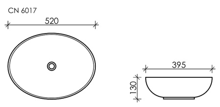 Раковина-чаша Ceramica Nova Element 52 CN6017MB черная матовая фото
