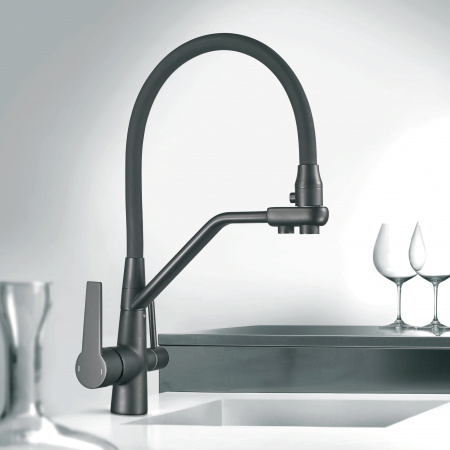 Смеситель для кухни с фильтром для воды Oute T603B T603BK-2 фото