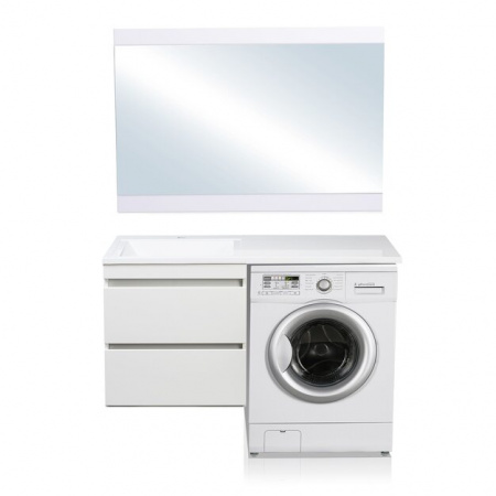 Тумба под раковину подвесная Style Line Даллас 120 Люкс Plus белая фото