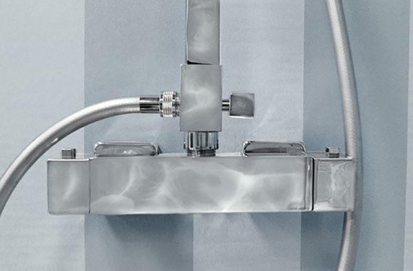 Душевая система (стойка) с термостатом Cezares Molveno MOLVENO-CD-T-01-Cr фото