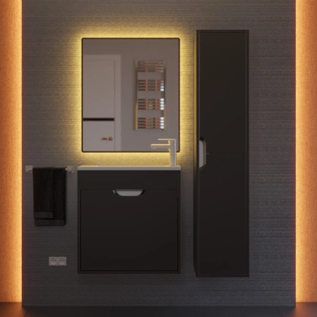 Тумба под раковину Uperwood Modul 60 2930205364 черная фото