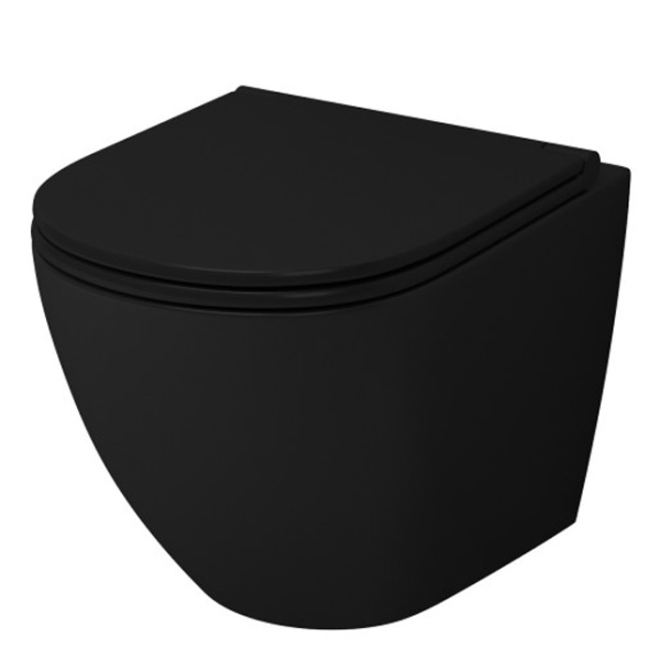 Унитаз подвесной Grossman Color GR-4455ВMS черный матовый фото